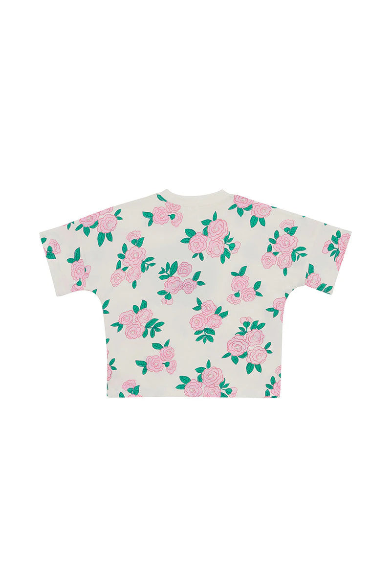 Bonds Kids Drop Shoulder Tee - Blossom Breeze White