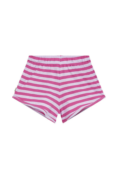 Bonds Kids Jersey Short - Breton Stripe Pink