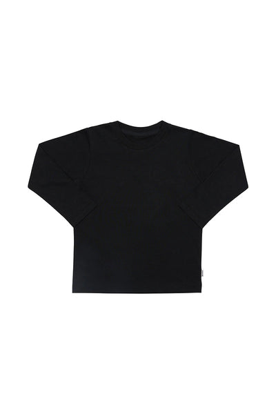 Bonds Kids Long Sleeve Crew Tee - Nu Black