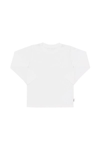 Bonds Kids Long Sleeve Crew Tee - Nu White