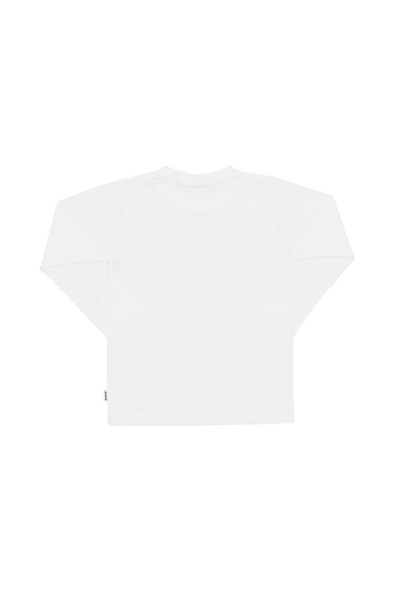 Bonds Kids Long Sleeve Crew Tee - Nu White