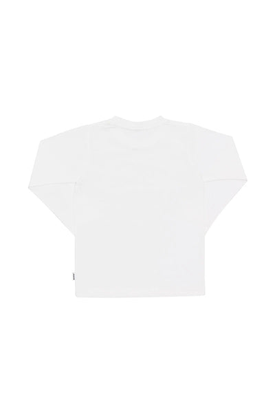 Bonds Kids Long Sleeve Crew Tee - Nu White