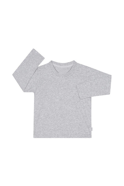 Bonds Kids Long Sleeve Crew Tee - New Grey Marle