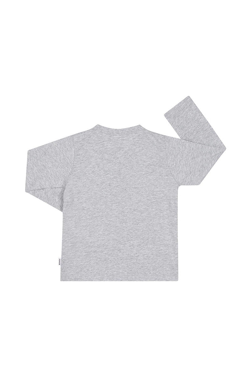 Bonds Kids Long Sleeve Crew Tee - New Grey Marle