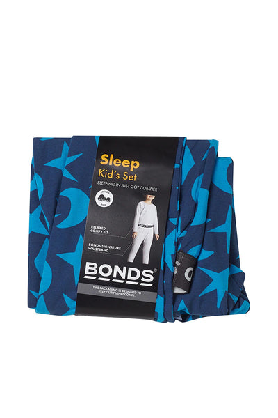 Bonds Long Sleeve Sleep Set - Little Starry Night Geo Blues