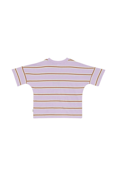 Bonds Kids Short Sleeve Crew Tee - Bonds Triple Stripe Lilac