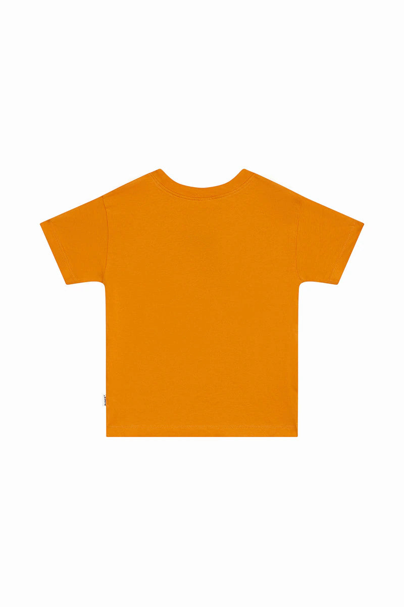 Bonds Kids Short Sleeve Crew Tee - Grow With The Flower Orange