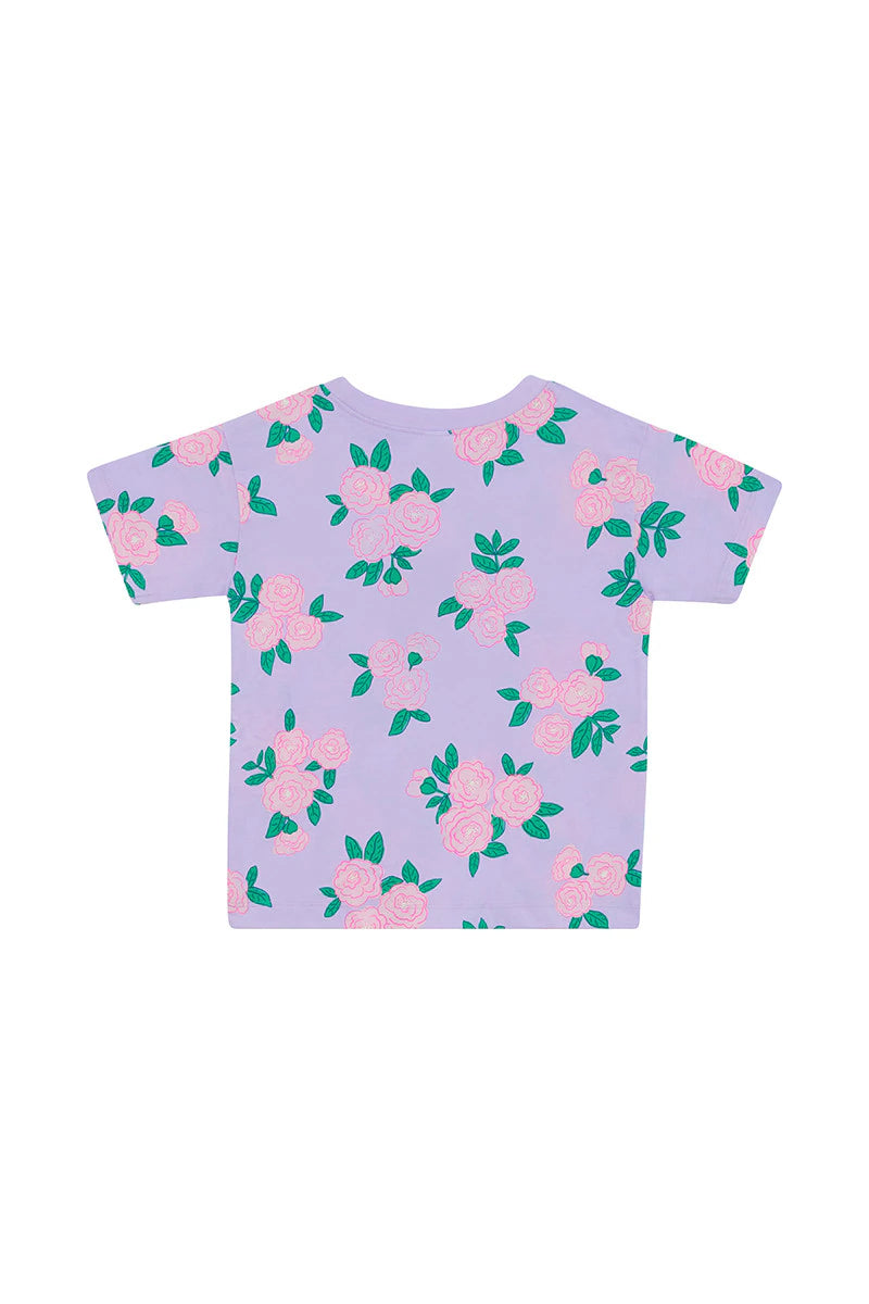 Bonds Kids Short Sleeve Crew Tee - Blossom Breeze Lilac