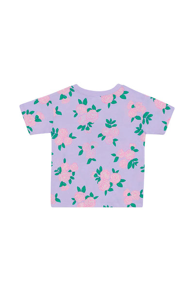 Bonds Kids Short Sleeve Crew Tee - Blossom Breeze Lilac