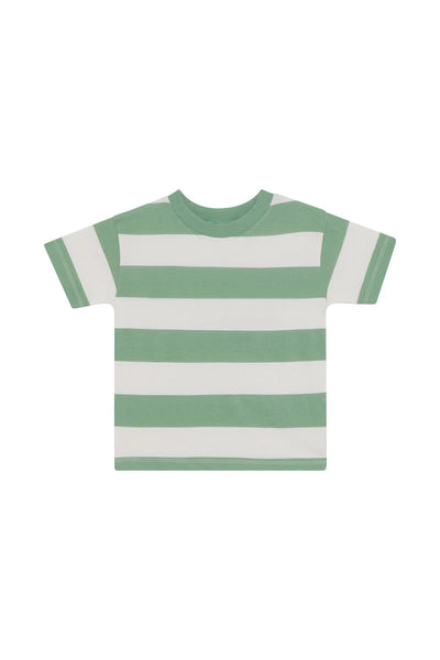 Bonds Kids Short Sleeve Crew Tee - Horizontal Rugby Stripe