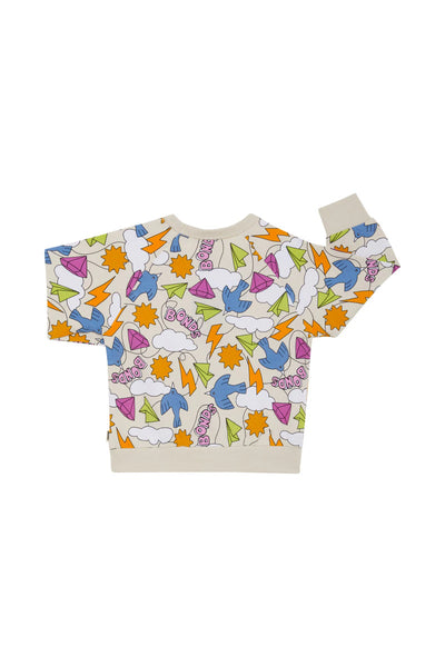 Bonds Kids Soft Threads Pullover - Bonds Paper Sky