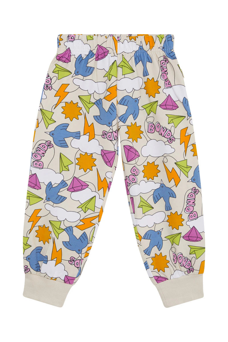 Bonds Kids Soft Threads Trackie - Bonds Paper Sky