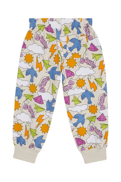 Bonds Kids Soft Threads Trackie - Bonds Paper Sky