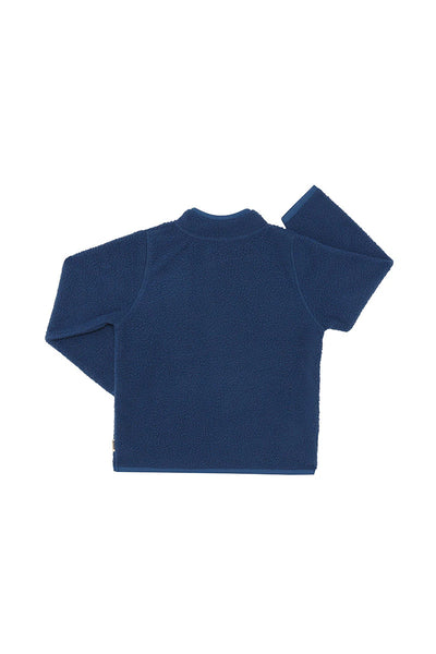 Bonds Kids Teddy Fleece Half Zip Pullover - Bastille Blue