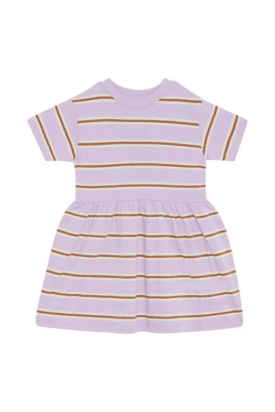 Bonds Kids Tee Dress - Bonds Triple Stripe Lilac