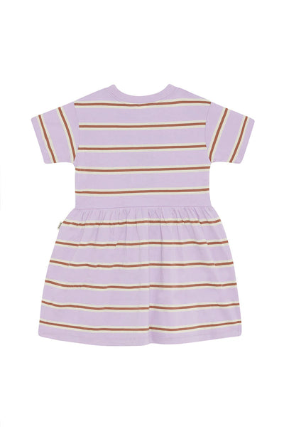 Bonds Kids Tee Dress - Bonds Triple Stripe Lilac