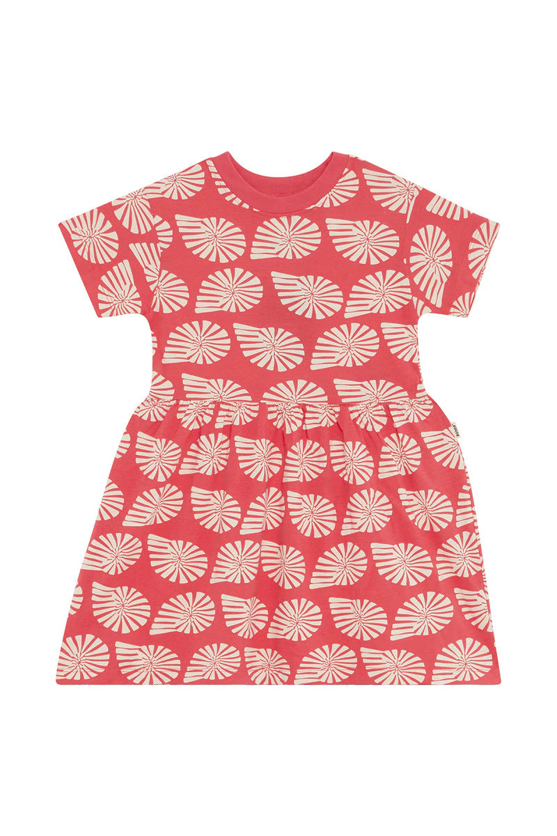 Bonds Kids Tee Dress - Seashell Symphony Red