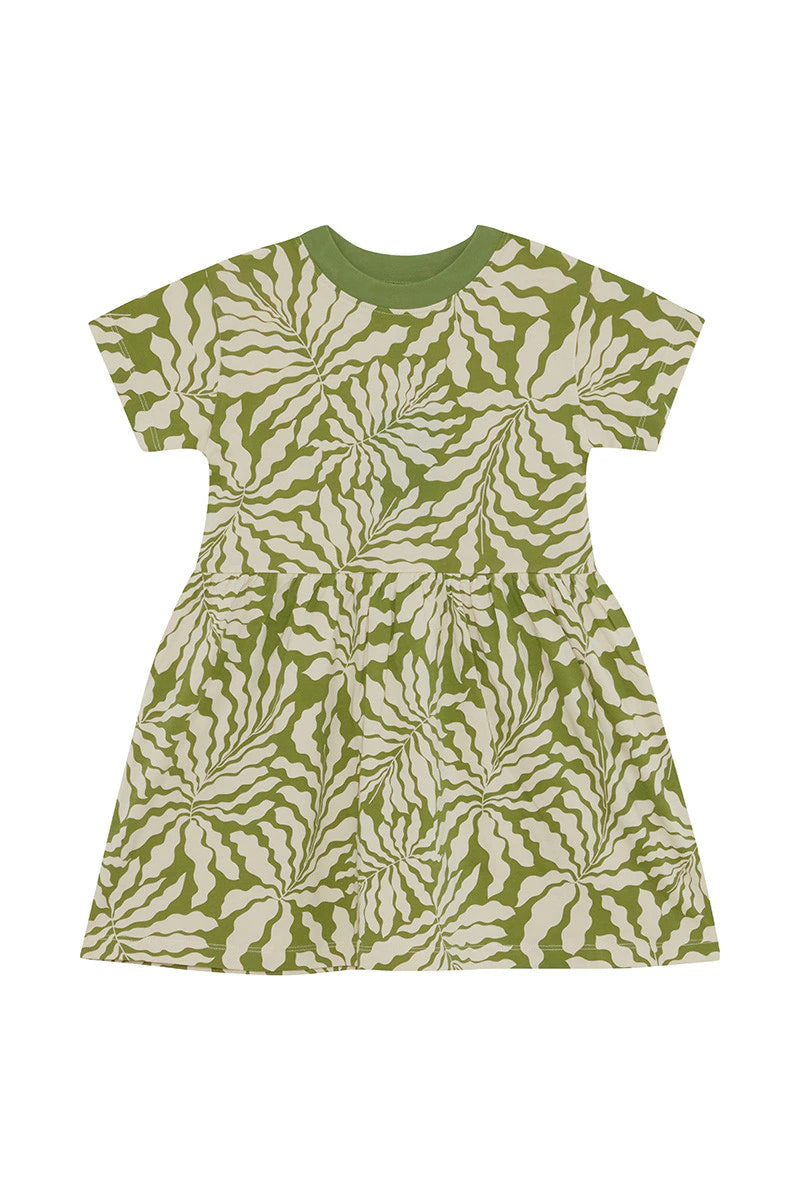 Bonds Kids Tee Dress - Sunshine Tropics Sage