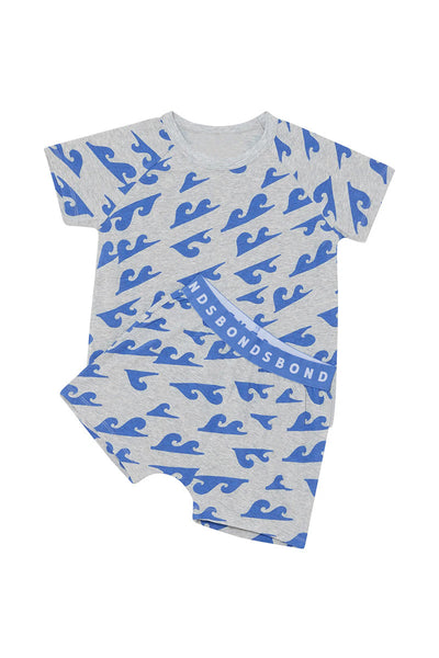 Bonds Kids Tee Sleep Set - Making Waves Grey Marle