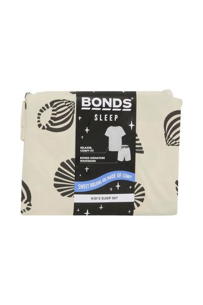 Bonds Kids Tee Sleep Set - Sandy Seashells Mascapone