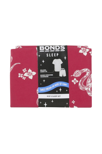 Bonds Kids Tee Sleep Set - Year Of The Snake Red