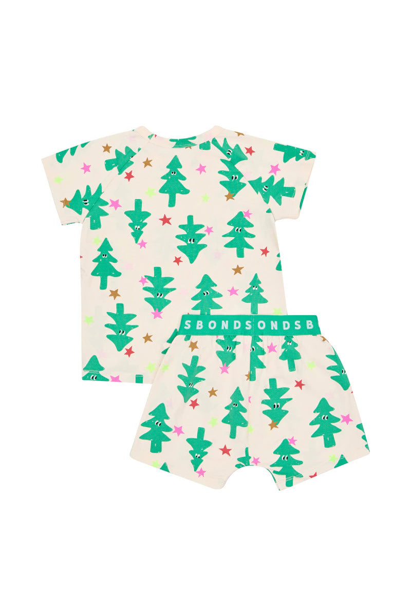 Bonds Kids Tee Sleep Set - Twinkle Tree Sesame Seed