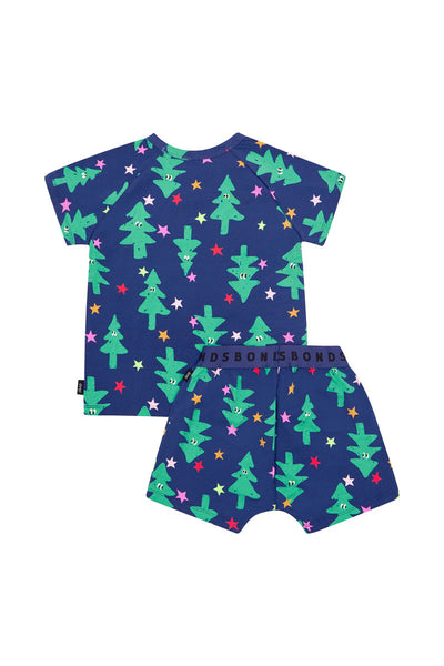 Bonds Kids Tee Sleep Set - Twinkle Tree Navy