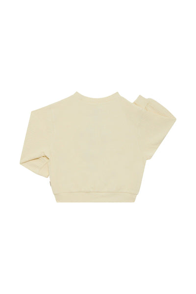 Bonds Kids Wide Rib Pullover - Post Yellow