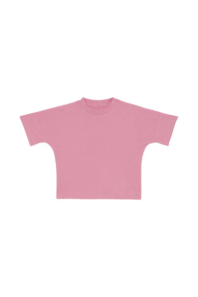 Bonds Kids Wide Rib Tee - Strawberry Milkshake