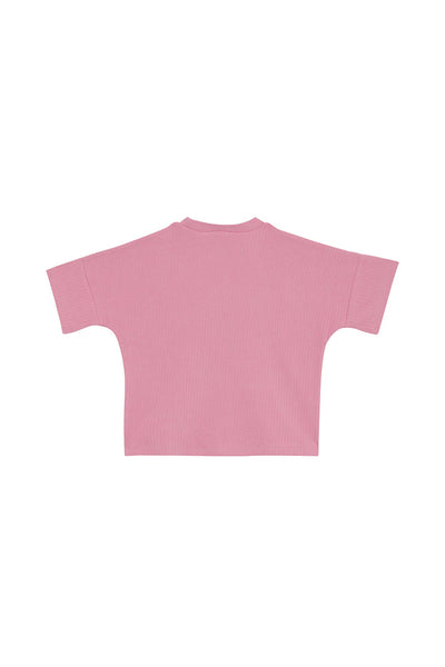 Bonds Kids Wide Rib Tee - Strawberry Milkshake