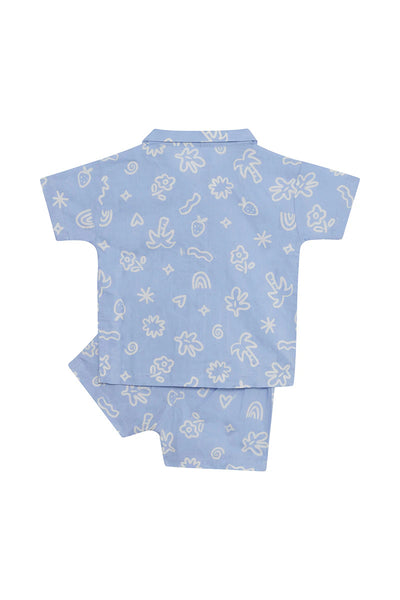 Bonds Kids Woven Sleep Set - Island Oasis Blue