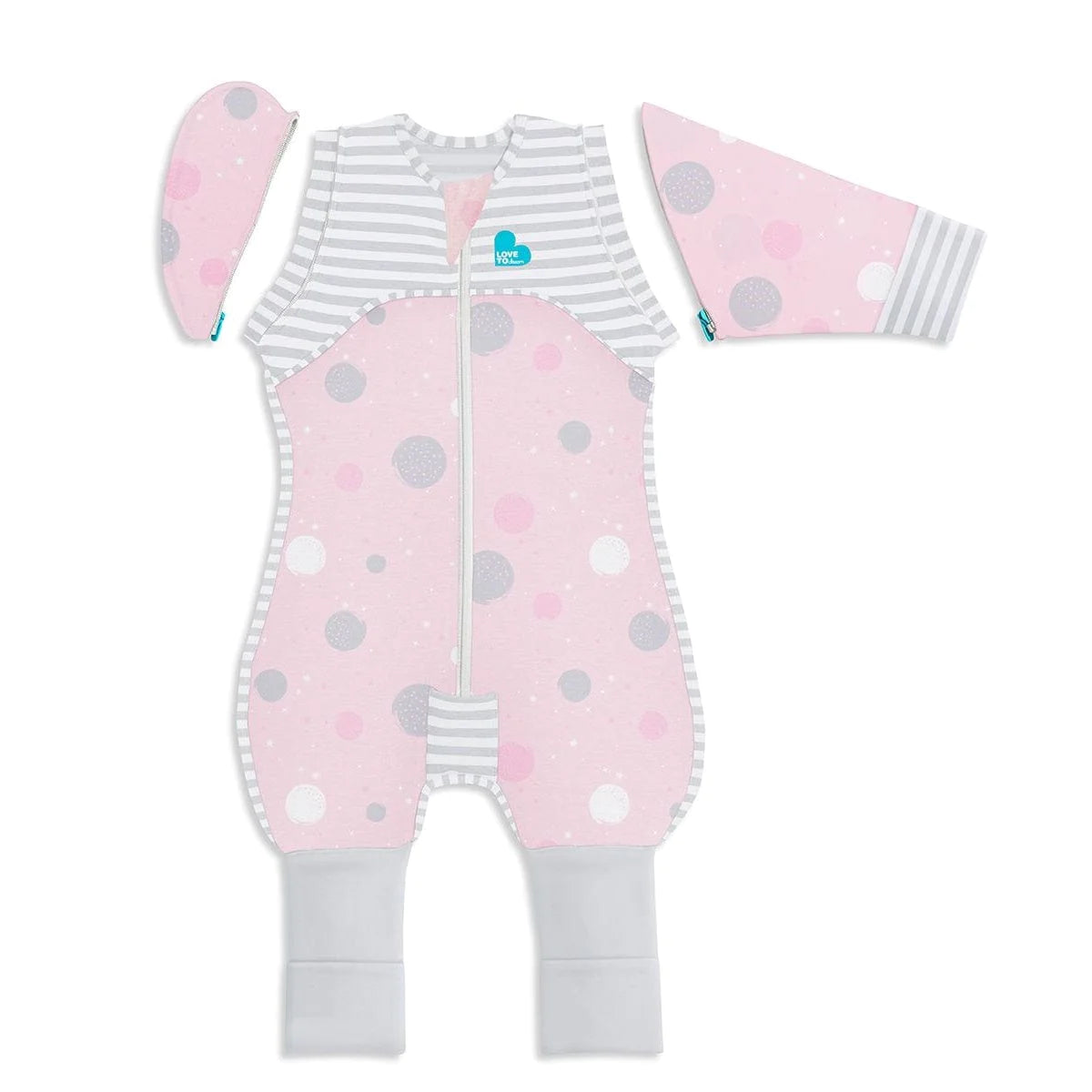 Love To Dream Swaddle Up™ Transition Suit Lite 0.2 TOG - Moon Phases Pink