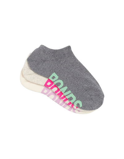 Bonds Womens No Show Sock 3 Pack - Grey Pack