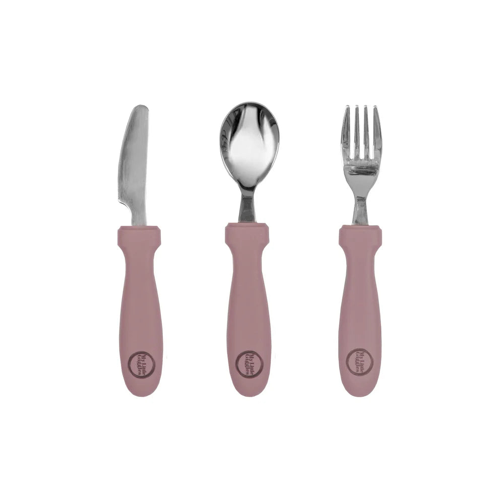 My Little Giggles My Little Cutlery Set - Powder Rose