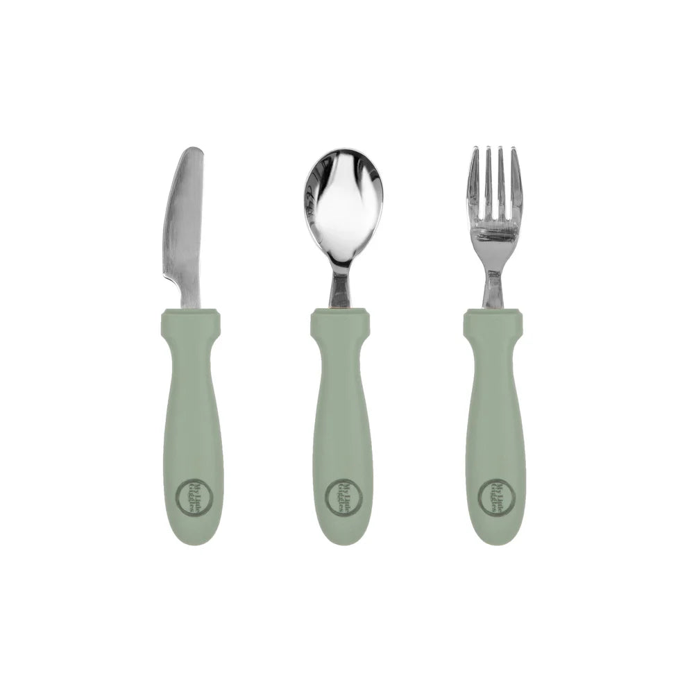 My Little Giggles My Little Cutlery Set - Sage