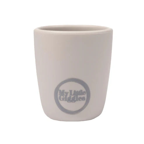 My Little Giggles Silicone Mini Drinking Cup - Light Grey