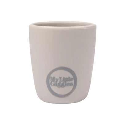 My Little Giggles Silicone Mini Drinking Cup - Light Grey