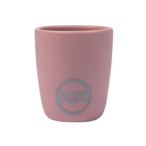 My Little Giggles Silicone Mini Drinking Cup - Powder Rose