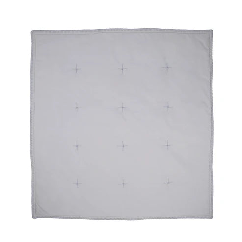 My Little Giggles Organic Cotton Play Blankets / Cot Quilt - Dove Grey