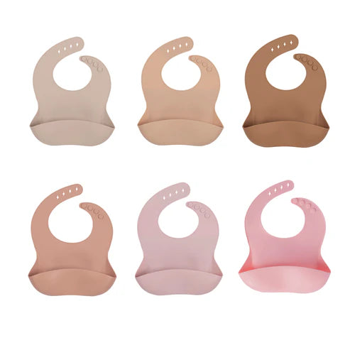 My Little Giggles Silicone My Little Bib - Apricot