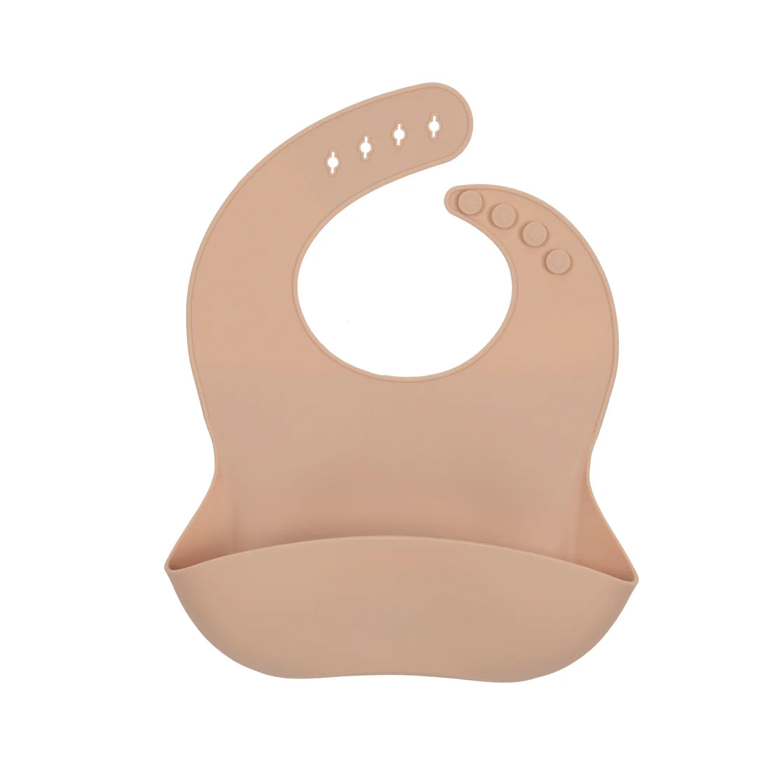 My Little Giggles Silicone My Little Bib - Apricot