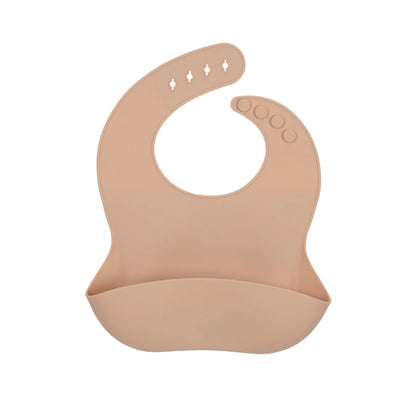 My Little Giggles Silicone My Little Bib - Apricot