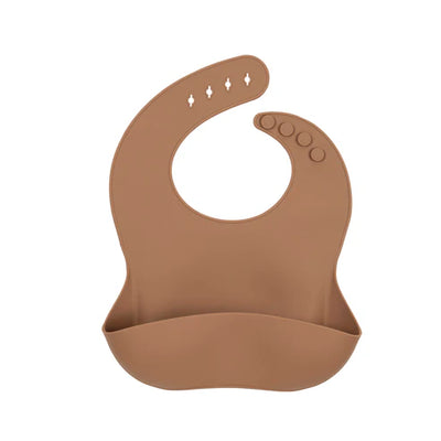 My Little Giggles Silicone My Little Bib - Clay