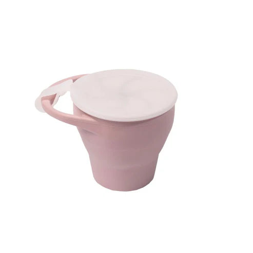 My Little Giggles Silicone Snack Cup - Dusty Lilac