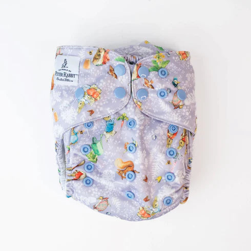 Monarch Classic Reusable Cloth Nappy 2.0 With Snaps - Peter Rabbit Spring