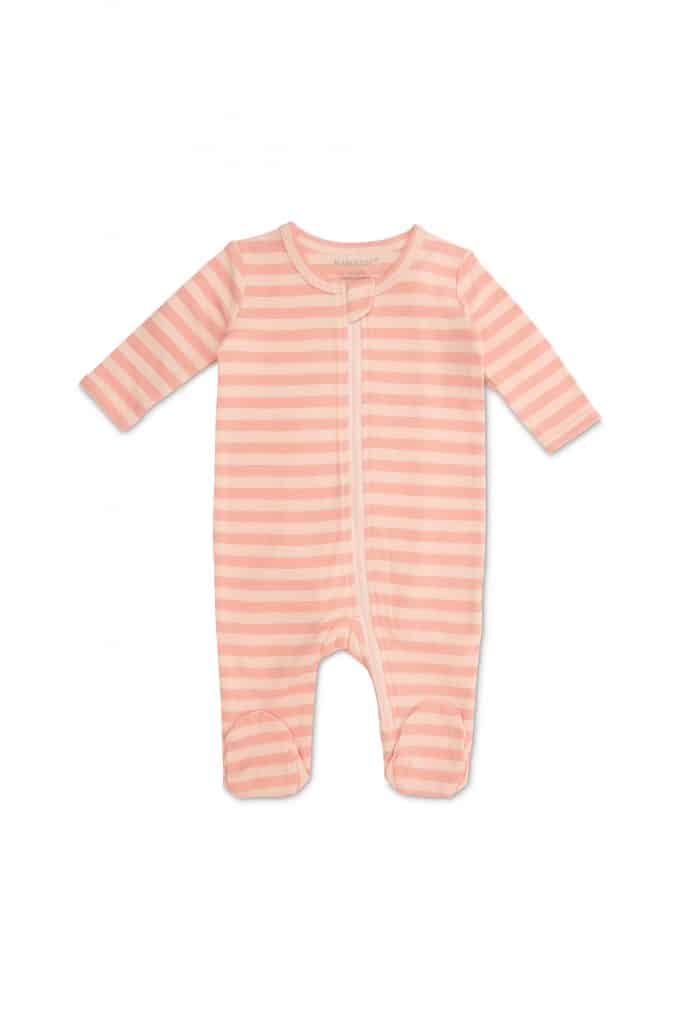 Marquise 2 Pack Pineapple And Pink Stripe Zipsuits - Print/Stripe