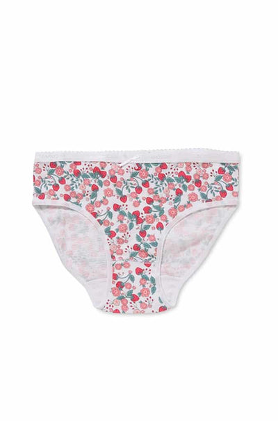 Marquise Girls Strawberry Fields 2 Pack Underwear - Grey/Print