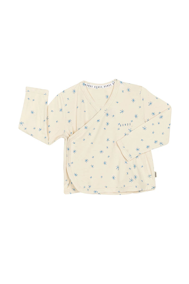 Bonds Baby Newbies Cardigan - Crayon Star Mini Salt Water Blue