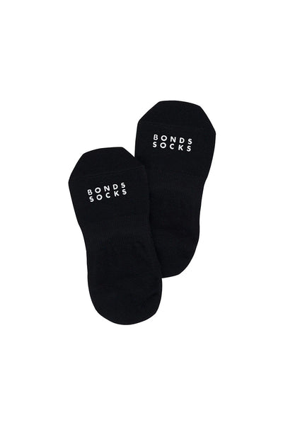 Bonds Womens Originals No Show Footlet 2 Pack - Black