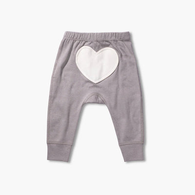 Sapling Child Organic Bunny Grey Heart Pants
